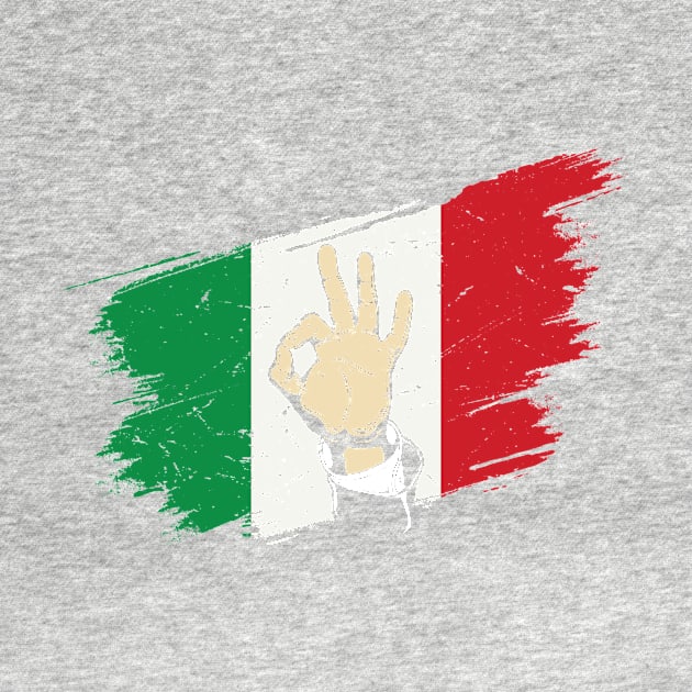 Italian Hand Gesture Sing Language Funny Italy Flag Vintage by GShow